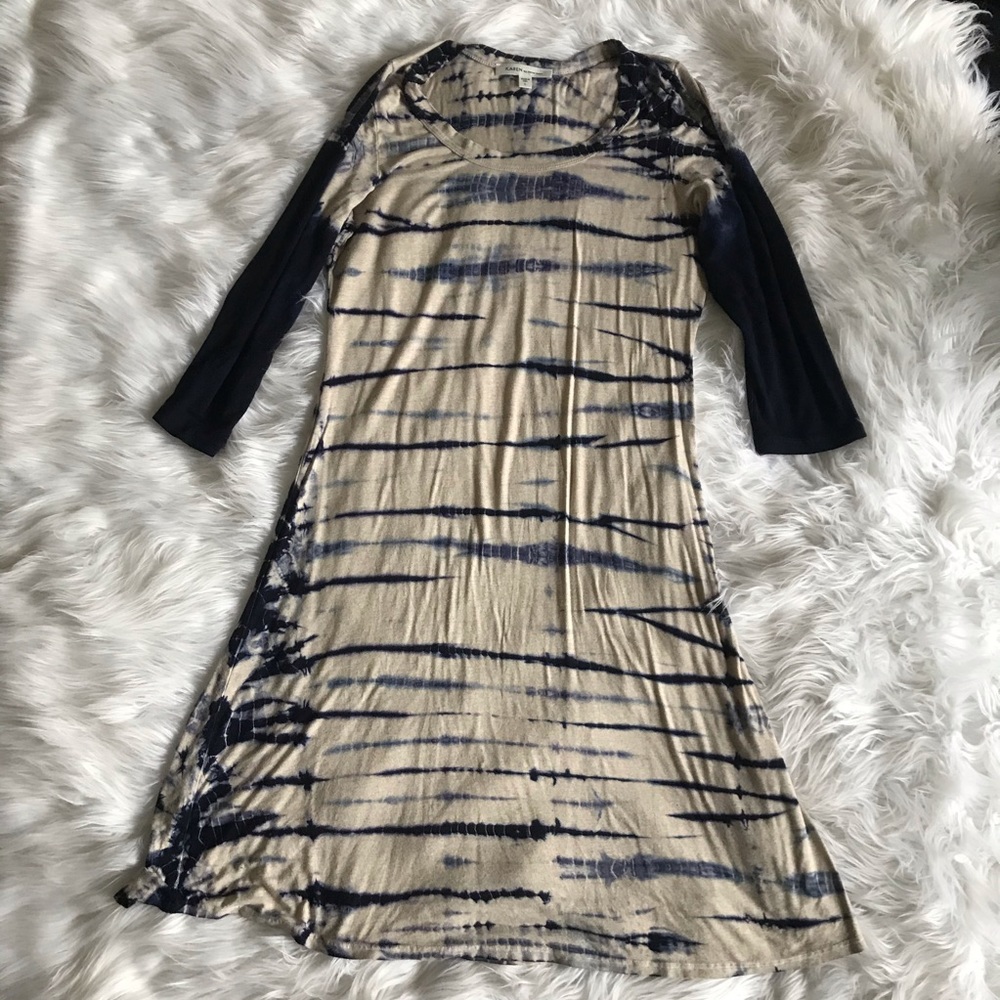 Karen Kane Shibori Indigo Dress Large